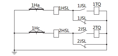 JSL-26繼電器構(gòu)成的去分流操作機構(gòu)的保護原理圖