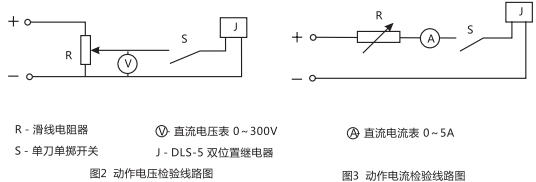 DLS-5/3雙位置繼電器檢驗與調(diào)試線路圖