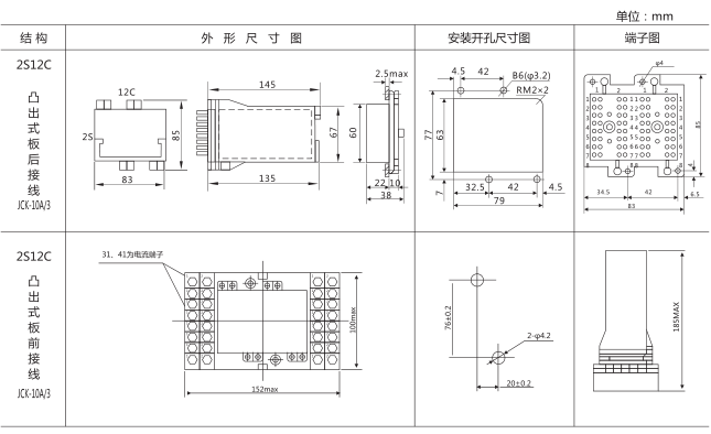 DZ-653中間繼電器外形及安裝尺寸圖片 DZ-653中間繼電器外形及安裝尺寸圖片