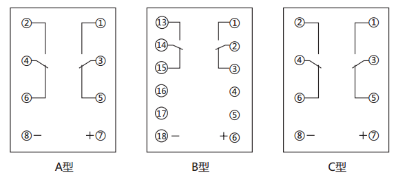 JCDY-2/A直流電壓繼電器內(nèi)部接線及外引接線圖 JCDY-2/A直流電壓繼電器內(nèi)部接線及外引接線圖